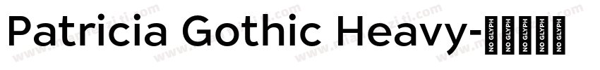Patricia Gothic Heavy字体转换